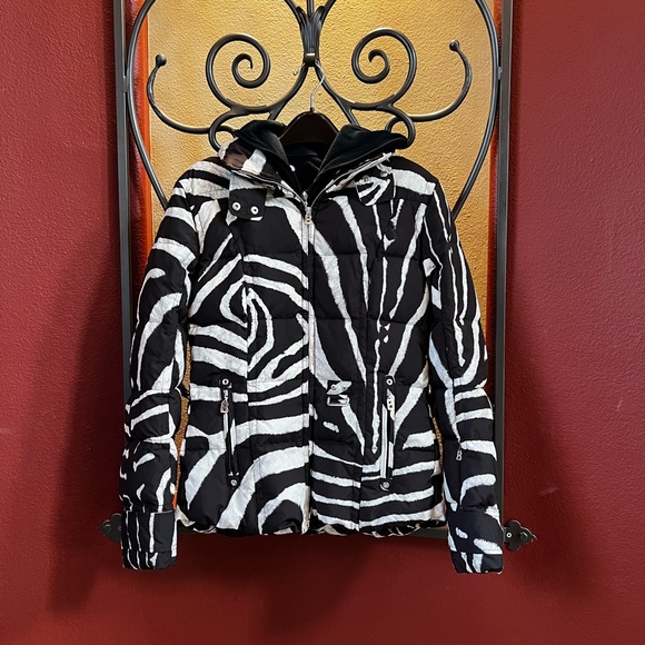 Bogner Zebra Stripe Snowboard/Ski Jacket